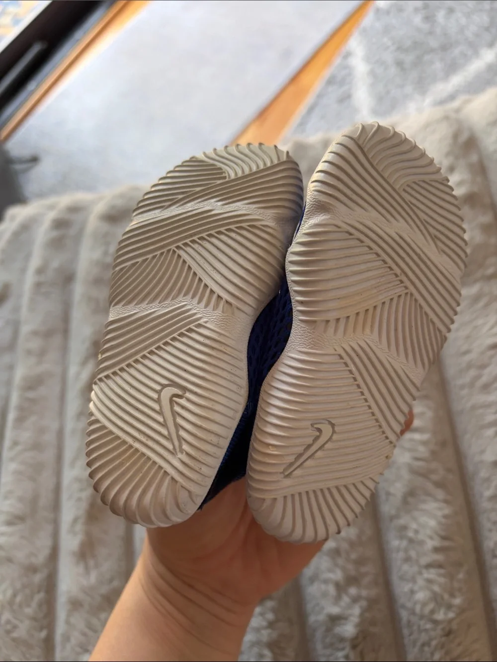 Nike Kids Blue Slip-On Mesh Water Shoes - 4